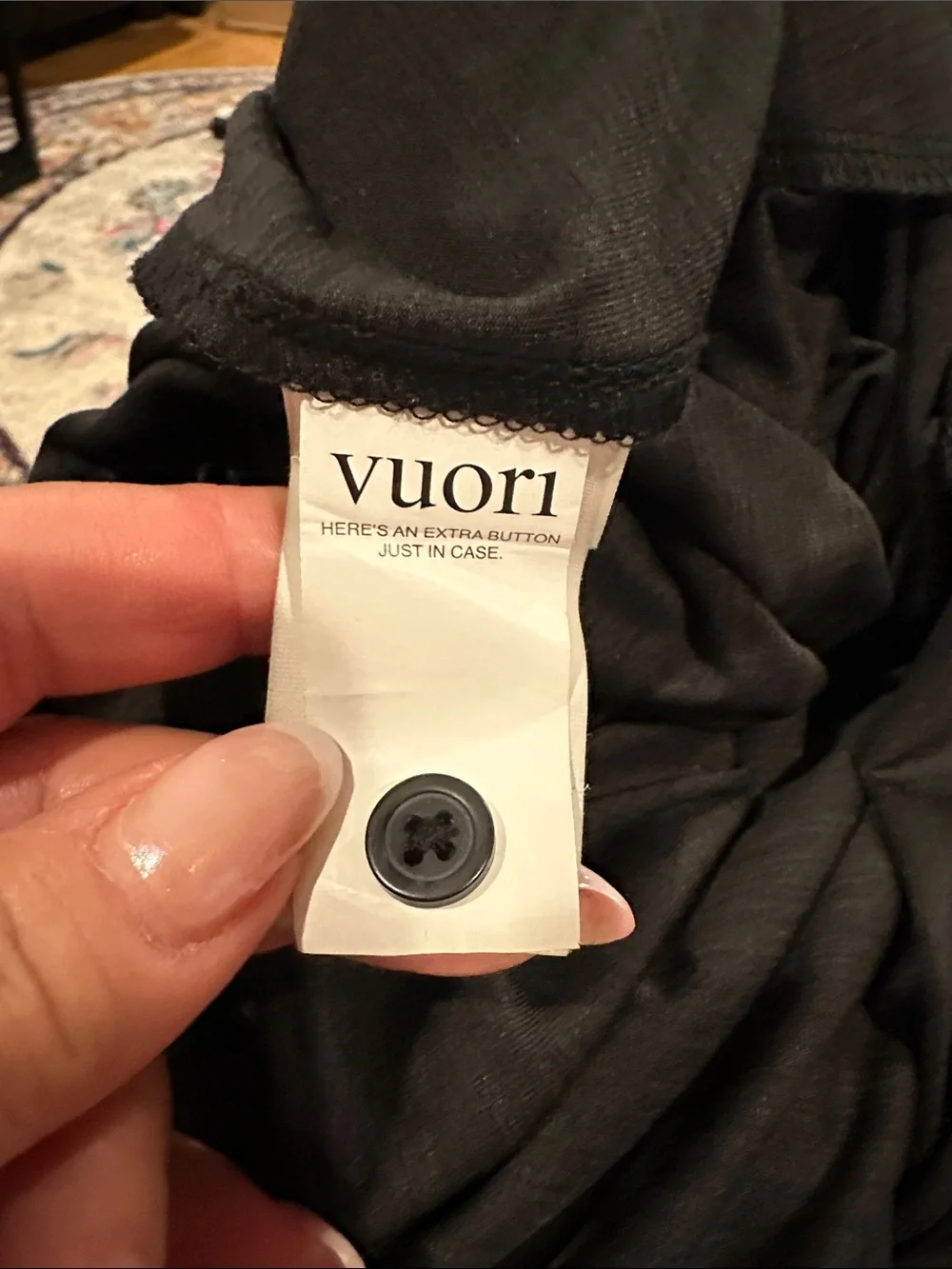 Vuori Black Wide Leg Sleeveless round neck Drawstring “Falls” Jumpsuit M
